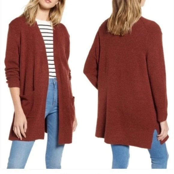 Madewell Kent cardigan. open front wool alpaca blend cardigan - Picture 1 of 5